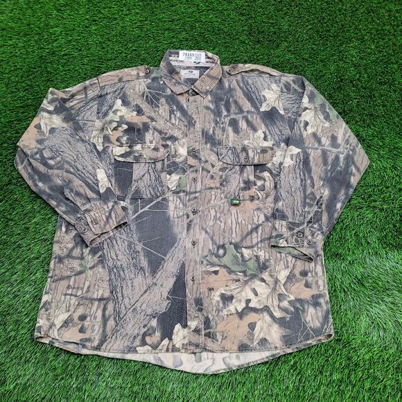Vintage Mossy-Oak Camo Shirt 2XL 26x32 Break-Up - Picture 1 of 12